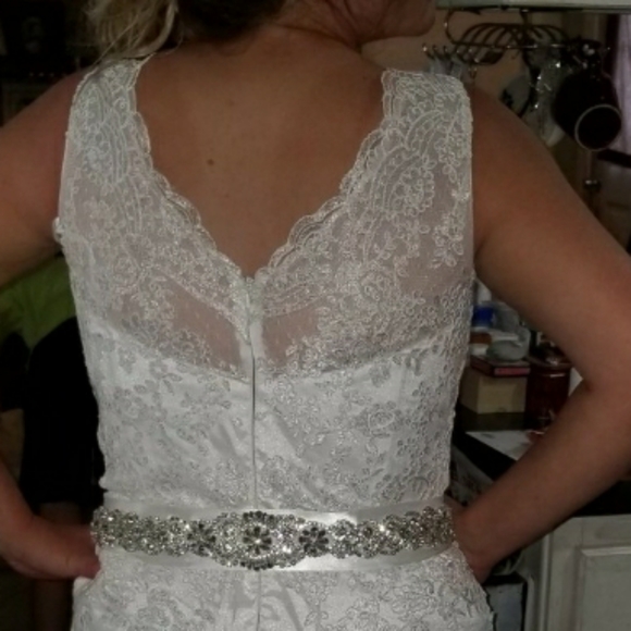 👰👗Lace Trumpet/Mermaid Wedding Dress - Picture 9 of 9